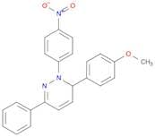 Pyridazine, 1,6-dihydro-6-(4-methoxyphenyl)-1-(4-nitrophenyl)-3-phenyl-
