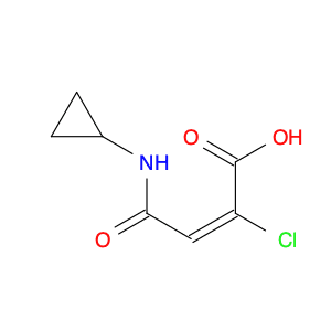 2-Butenoic acid, 2-chloro-4-(cyclopropylamino)-4-oxo-, (E)-