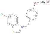 Benzothiazolium, 6-chloro-3-[(4-methoxyphenyl)methyl]-, bromide