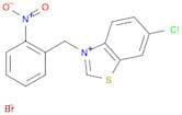 Benzothiazolium, 6-chloro-3-[(2-nitrophenyl)methyl]-, bromide