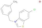 Benzothiazolium, 6-chloro-3-[(3-methylphenyl)methyl]-, bromide
