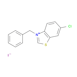 Benzothiazolium, 6-chloro-3-(phenylmethyl)-, iodide