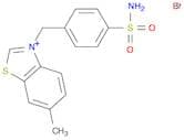 Benzothiazolium, 3-[[4-(aminosulfonyl)phenyl]methyl]-6-methyl-, bromide