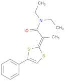 Propanamide, N,N-diethyl-2-(4-phenyl-1,3-dithiol-2-ylidene)-, (Z)-