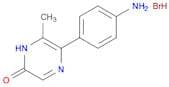 2(1H)-Pyrazinone, 5-(4-aminophenyl)-6-methyl-, hydrobromide