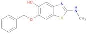 5-Benzothiazolol, 2-(methylamino)-6-(phenylmethoxy)-