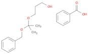 1-Propanol, 3-[1-methyl-1-(phenylmethoxy)ethoxy]-, benzoate