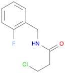 3-Chloro-N-(2-fluorobenzyl)propanamide
