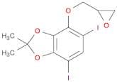 1,3-Benzodioxole, 5,7-diiodo-2,2-dimethyl-4-(oxiranylmethoxy)-