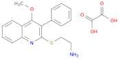 Ethanamine, 2-[(4-methoxy-3-phenyl-2-quinolinyl)thio]-, ethanedioate