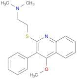 Ethanamine, 2-[(4-methoxy-3-phenyl-2-quinolinyl)thio]-N,N-dimethyl-