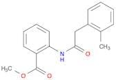 Benzoic acid, 2-[[(2-methylphenyl)acetyl]amino]-, methyl ester