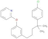 Pyridine, 2-[3-[4-(4-chlorophenyl)-4-methylpentyl]phenoxy]-