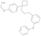 Benzene, 1-[3-[1-(4-ethoxyphenyl)cyclobutyl]propyl]-3-phenoxy-