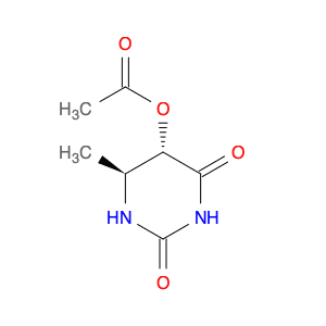 2,4(1H,3H)-Pyrimidinedione, 5-(acetyloxy)dihydro-6-methyl-, trans-