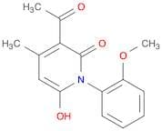 2(1H)-Pyridinone, 3-acetyl-6-hydroxy-1-(2-methoxyphenyl)-4-methyl-