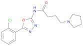 1-Pyrrolidinebutanamide, N-[5-(2-chlorophenyl)-1,3,4-oxadiazol-2-yl]-