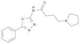 1-Pyrrolidinebutanamide, N-(5-phenyl-1,3,4-oxadiazol-2-yl)-