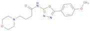 N-(5-(4-Methoxyphenyl)-1,3,4-oxadiazol-2-yl)-4-morpholinobutanamide