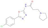 1-Pyrrolidinepropanamide, N-[5-(4-chlorophenyl)-1,3,4-oxadiazol-2-yl]-