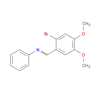 Benzenamine, N-[(2-bromo-4,5-dimethoxyphenyl)methylene]-