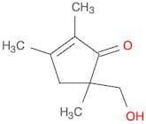 2-Cyclopenten-1-one, 5-(hydroxymethyl)-2,3,5-trimethyl-