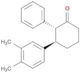 Cyclohexanone, 3-(3,4-dimethylphenyl)-2-phenyl-, trans-
