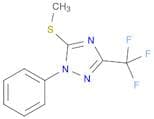 1H-1,2,4-Triazole, 5-(methylthio)-1-phenyl-3-(trifluoromethyl)-