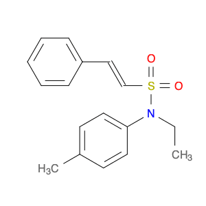 Ethenesulfonamide, N-ethyl-N-(4-methylphenyl)-2-phenyl-, (E)-