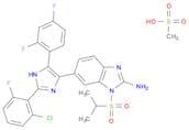 1H-BENZIMIDAZOL-2-AMINE, 6-[2-(2-CHLORO-6-FLUOROPHENYL)-5-(2,4-DIFLUOROPHENYL)-1H-IMIDAZOL-4-YL]-1…