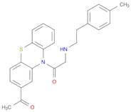 2-ACETYL-10-(((2-(4-METHYLPHENYL)ETHYL)AMINO)ACETYL)-10H-PHENOTHIAZINE