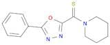 Piperidine, 1-[(5-phenyl-1,3,4-oxadiazol-2-yl)thioxomethyl]-