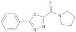 Pyrrolidine, 1-[(5-phenyl-1,3,4-oxadiazol-2-yl)thioxomethyl]-