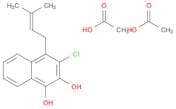 1,2-Naphthalenediol, 3-chloro-4-(3-methyl-2-butenyl)-, diacetate