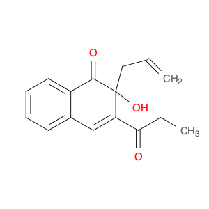 1(2H)-Naphthalenone, 2-hydroxy-3-(1-oxopropyl)-2-(2-propenyl)-