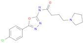 1-Pyrrolidinebutanamide, N-[5-(4-chlorophenyl)-1,3,4-oxadiazol-2-yl]-