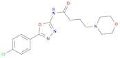 N-(5-(4-Chlorophenyl)-1,3,4-oxadiazol-2-yl)-4-morpholinobutanamide