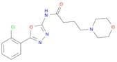 N-(5-(2-Chlorophenyl)-1,3,4-oxadiazol-2-yl)-4-morpholinobutanamide