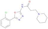 N-(5-(2-Chlorophenyl)-1,3,4-oxadiazol-2-yl)-3-(piperidin-1-yl)propanamide
