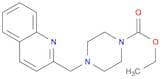 1-Piperazinecarboxylic acid, 4-(2-quinolinylmethyl)-, ethyl ester