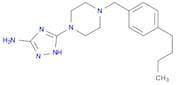1H-1,2,4-Triazol-3-amine, 5-[4-[(4-butylphenyl)methyl]-1-piperazinyl]-