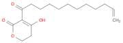 2H-Pyran-2-one, 5,6-dihydro-4-hydroxy-3-(1-oxo-11-dodecenyl)-