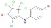 2-Cyclopenten-1-one, 3-[(4-bromophenyl)amino]-2,4,4,5,5-pentachloro-