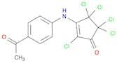 2-Cyclopenten-1-one, 3-[(4-acetylphenyl)amino]-2,4,4,5,5-pentachloro-