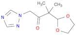 2-Butanone, 3-(1,3-dioxolan-2-yl)-3-methyl-1-(1H-1,2,4-triazol-1-yl)-