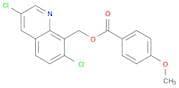 Benzoic acid, 4-methoxy-, (3,7-dichloro-8-quinolinyl)methyl ester