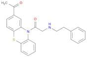 2-ACETYL-10-(((2-PHENYLETHYL)AMINO)ACETYL)-10H-PHENOTHIAZINE