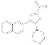 Morpholine, 4-[3-(2-naphthalenyl)-5-nitro-2-thienyl]-