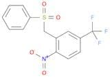 Benzene, 1-nitro-2-[(phenylsulfonyl)methyl]-4-(trifluoromethyl)-