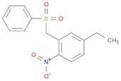 Benzene, 4-ethyl-1-nitro-2-[(phenylsulfonyl)methyl]-